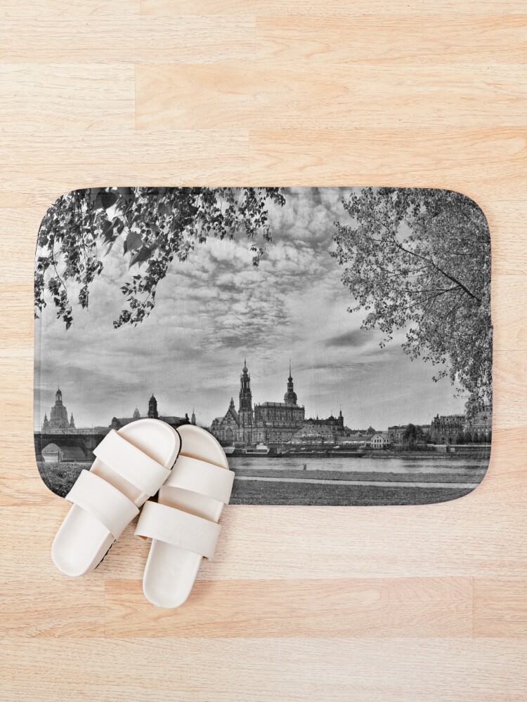 Alternate view of "The Barok Heart of Europe" (B&W) Bath Mat