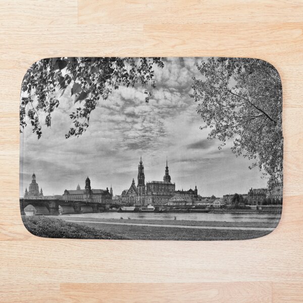 "The Barok Heart of Europe" (B&W) Bath Mat