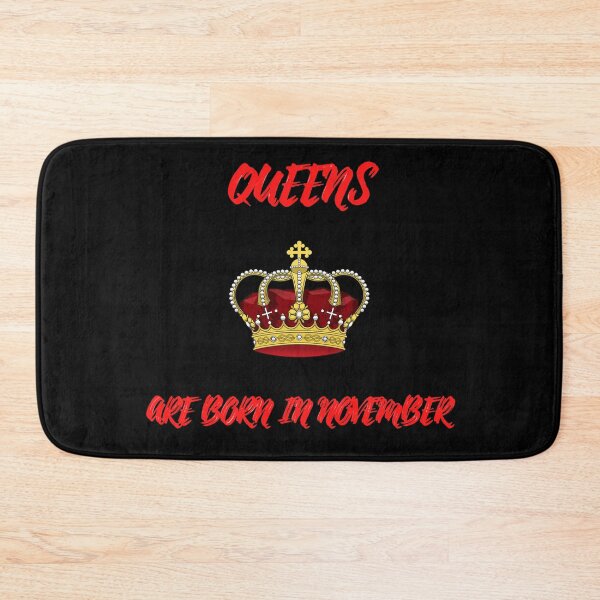 Item preview, Queens Are Born In November In Black designed and sold by LuckyKermit.