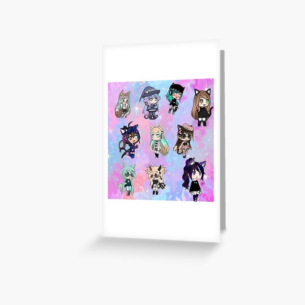 Gacha Life Girl bundle pack Greeting Card