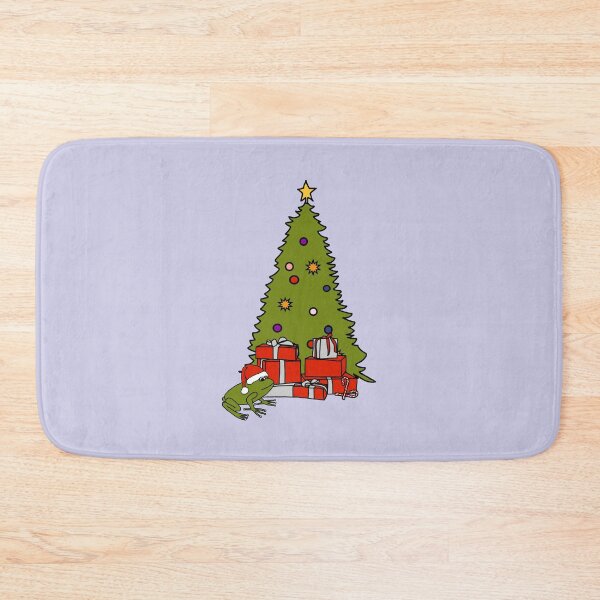 Item preview, Santa Frog and Christmas Tree designed and sold by ellenhenry.