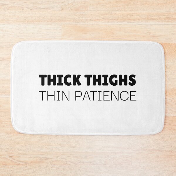 Item preview, Thick thighs thin patience; Gym life; Gift for impatient; Gift for fitness; Trouble maker designed and sold by cyhdesign.