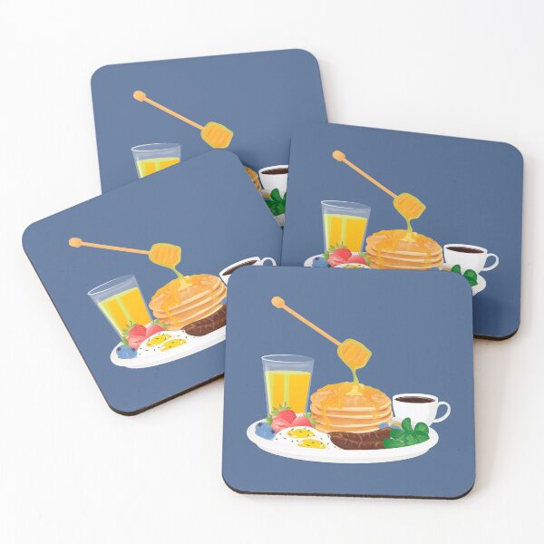 Item preview, Breakfast Meal of Pancakes, Sausages, Eggs, Fresh Fruits, Orange Juice and Coffee designed and sold by Alicia Chee.