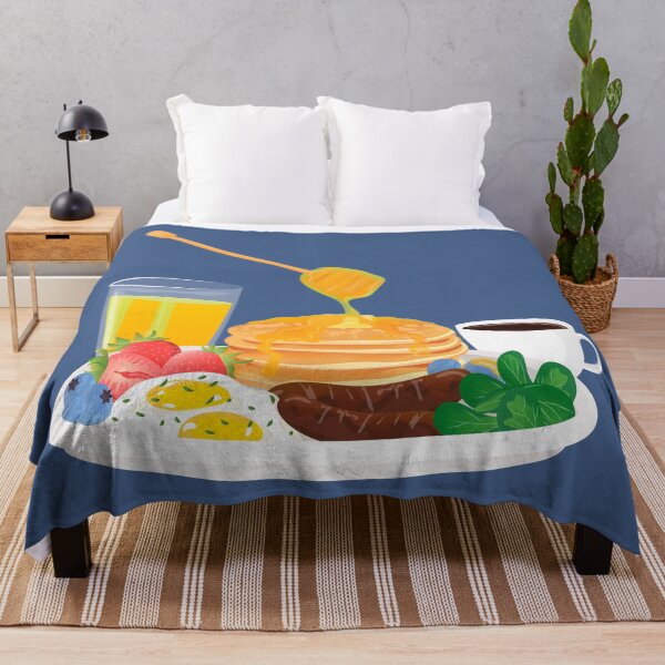 Item preview, Breakfast Meal of Pancakes, Sausages, Eggs, Fresh Fruits, Orange Juice and Coffee designed and sold by Alicia Chee.