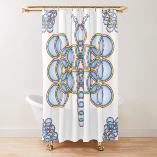 Butterfly Mandala Shower Curtain
