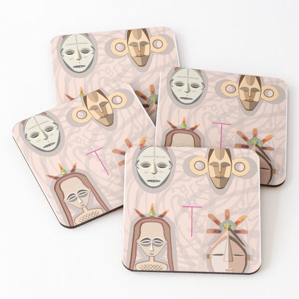 Item preview, African masks designed and sold by cyanoblau.