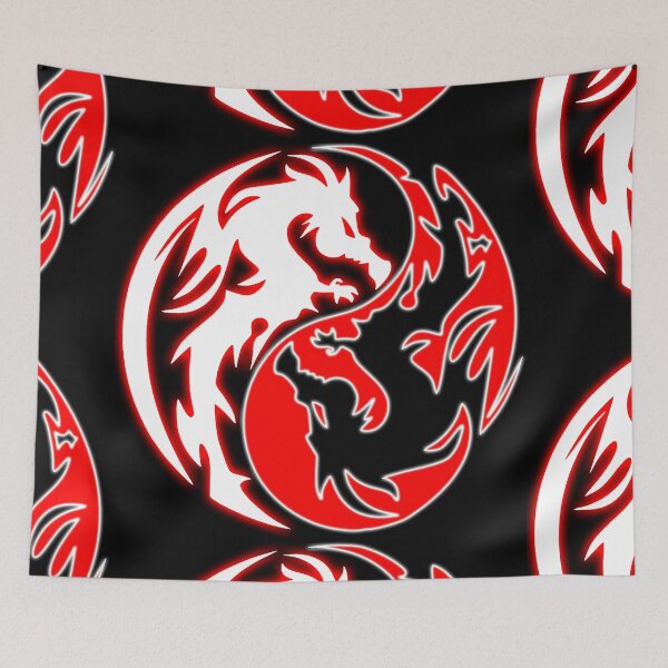 Item preview, The twin dragon red and white balancing designed and sold by Arramavis.