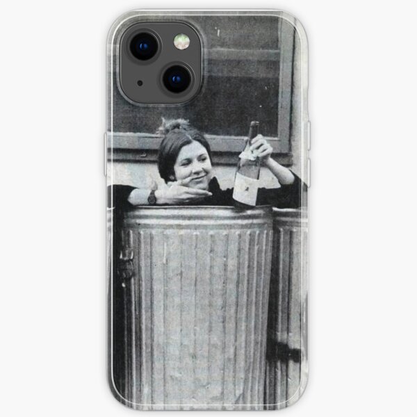 Carrie Fisher in a Trash Can iPhone Soft Case