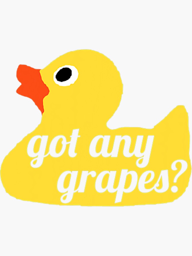 "Got any Grapes Duck Song Lemonade" Sticker for Sale by DeannaDavis01 Redbubble