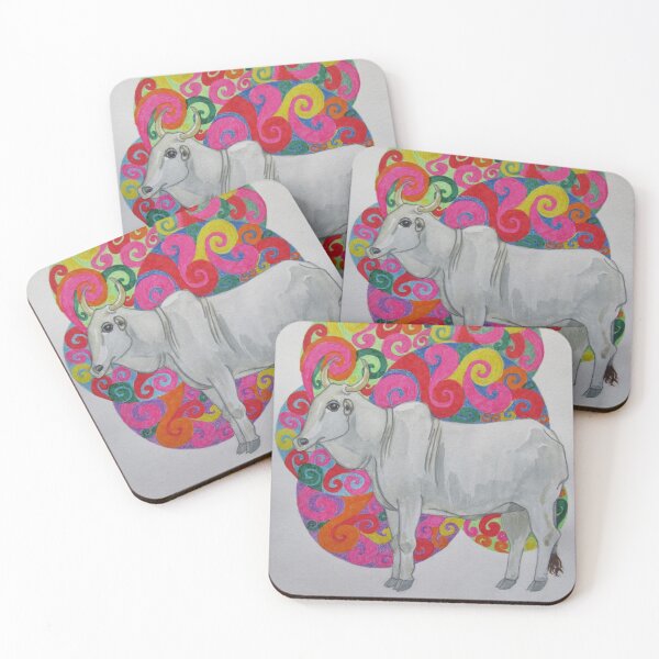 Item preview, Colorful circles: cow designed and sold by AlinaGordon.
