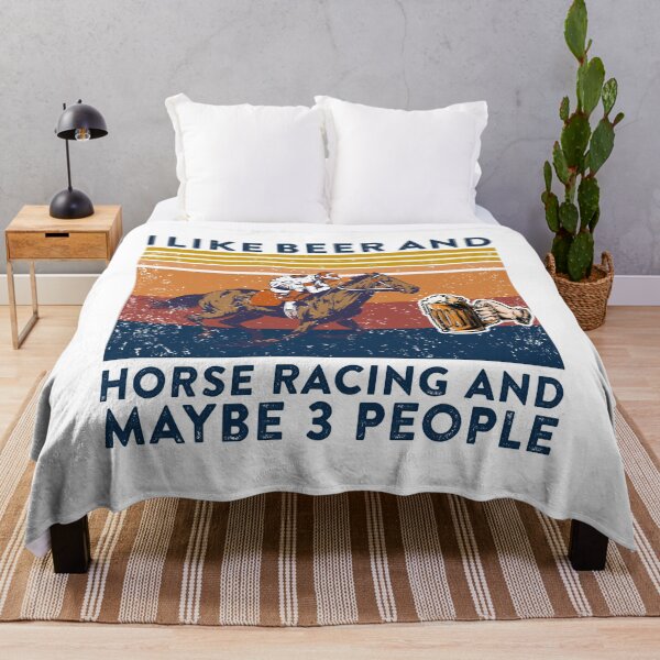 Item preview, I like Beer And Horse Racing And Maybe 3 People Vintage designed and sold by johnking2808.