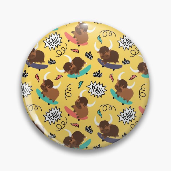 Item preview, Skateboarding Yak - Yellow designed and sold by Lulupainting.