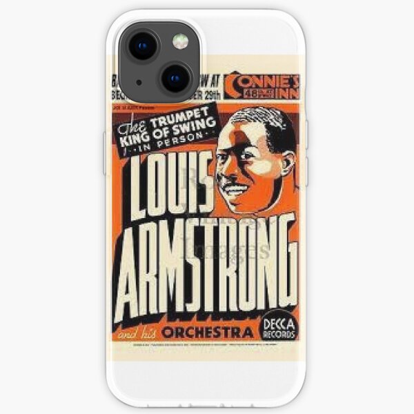 Louis Armstrong Retro poster iPhone Soft Case