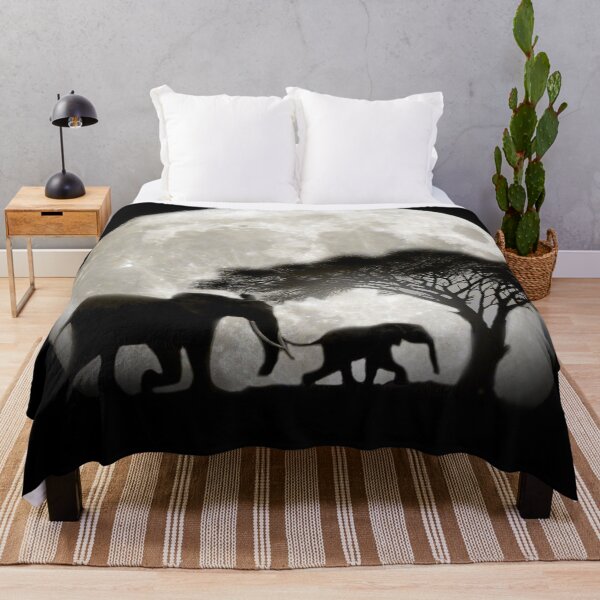 Item preview, ELEPHANT IN THE MOON LIGHT designed and sold by johnnyssandart.