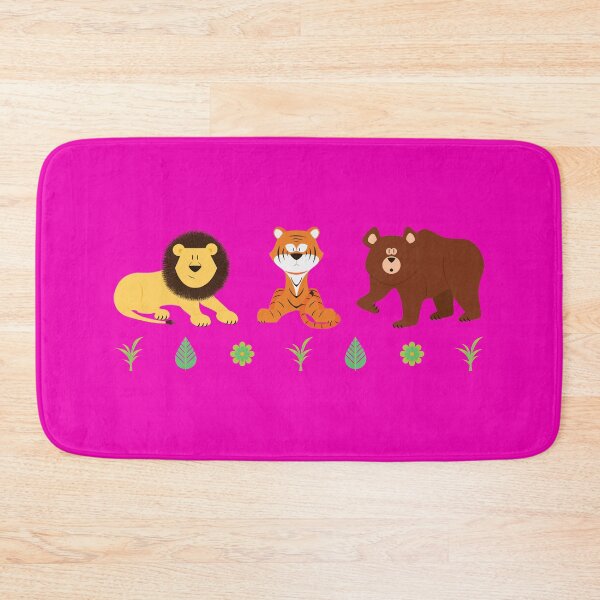 Item preview, Lions and Tigers and Bears - Bear Bright Pink designed and sold by sw-b.