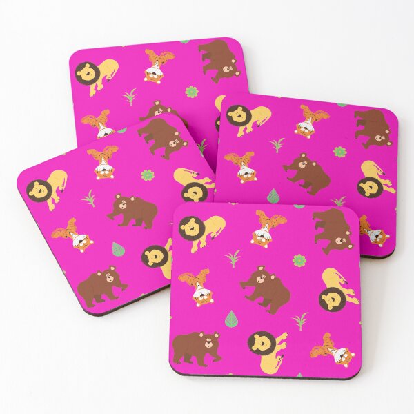 Item preview, Lions and Tigers and Bears - Bear Bright Pink designed and sold by sw-b.