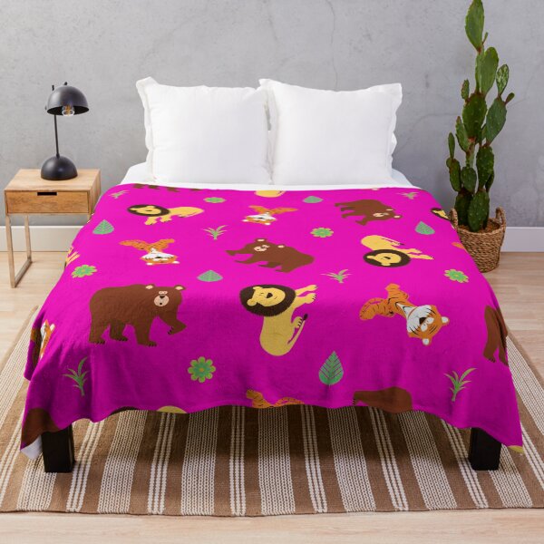 Item preview, Lions and Tigers and Bears - Bear Bright Pink designed and sold by sw-b.