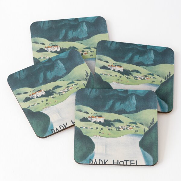 Item preview, retro classic Park Hotel Lvngern poster designed and sold by CorasPosters.