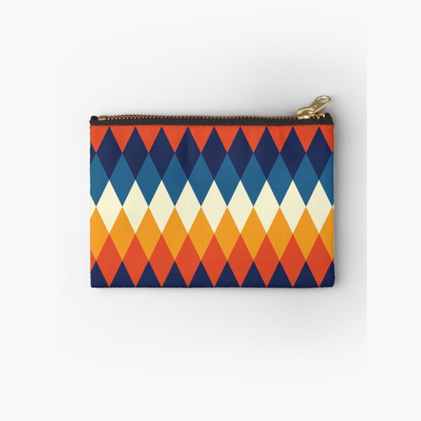 Item preview, Blues, Red, Orange and Cream Color Diamond Pattern designed and sold by hobrath.