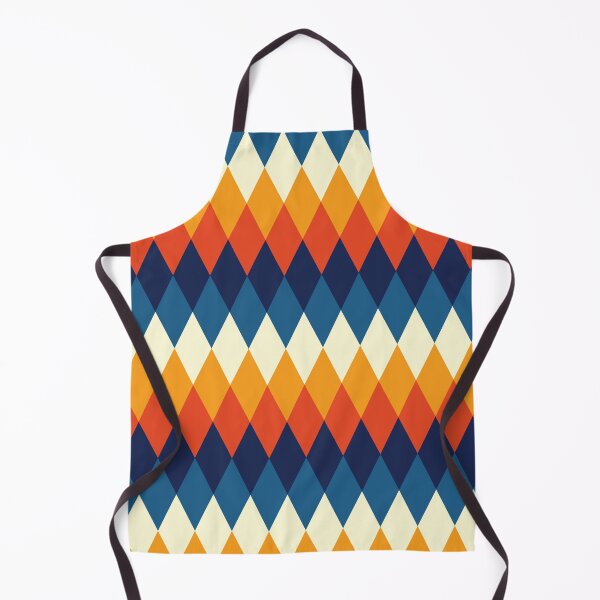 Item preview, Blues, Red, Orange and Cream Color Diamond Pattern designed and sold by hobrath.