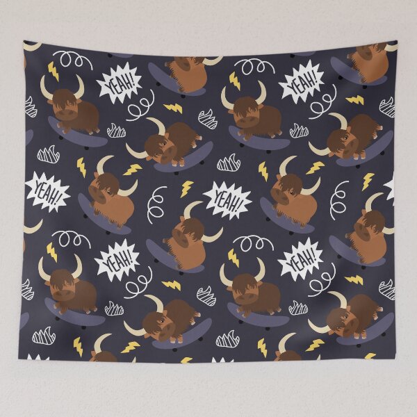 Item preview, Skateboarding Yak - Purple designed and sold by Lulupainting.