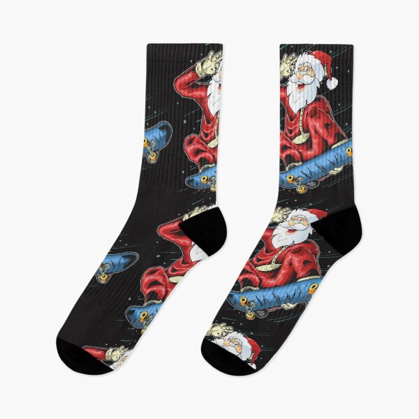 Item preview, Christmas skateboarding Santa  designed and sold by urban-color.