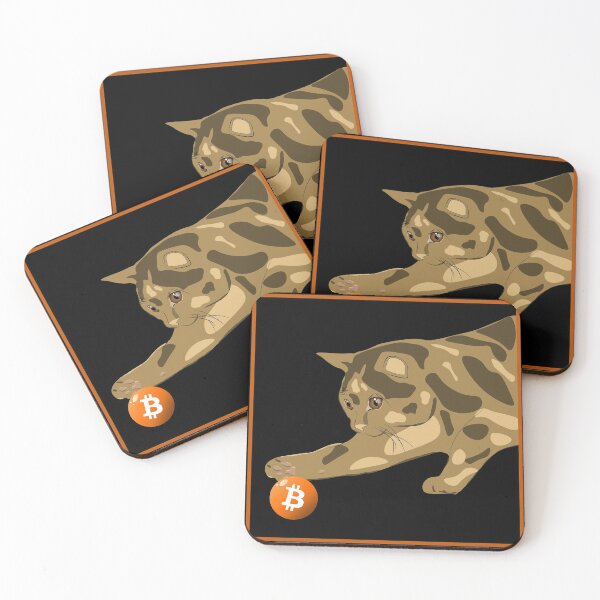 Item preview, The Cat Playing with Bitcoin Ball designed and sold by AeroAstro.