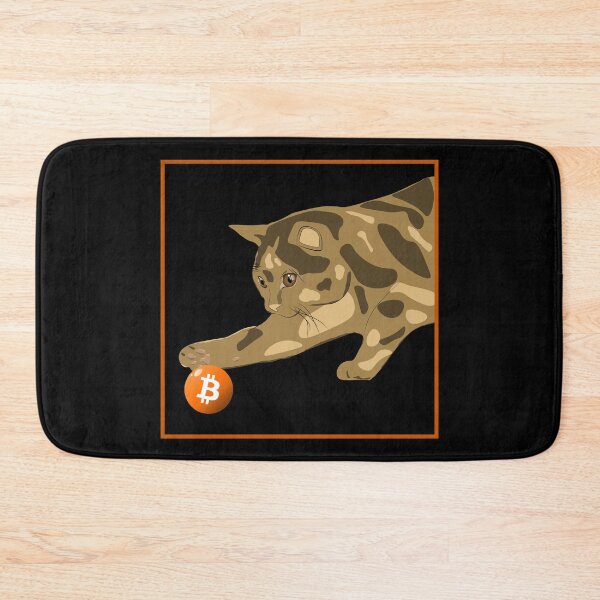 Item preview, The Cat Playing with Bitcoin Ball designed and sold by AeroAstro.