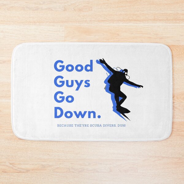 Item preview, Good guys go down Diver Funny Love Flag Open Ocean Aquaholic Muff Snorkeling Commercial dives Water Life Underwater Destination  designed and sold by CJCTEES.