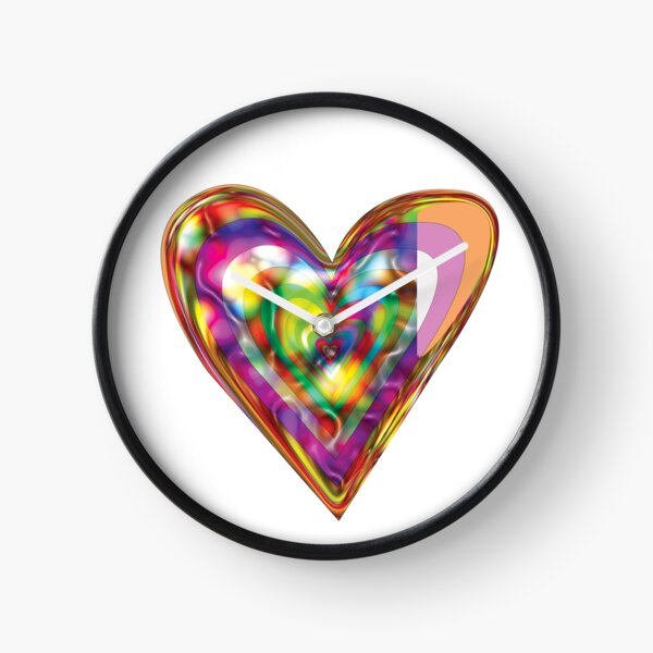 Heart Iridescence Clock