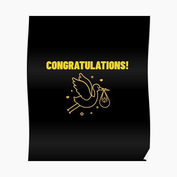 Congratulations Poster By Affirmation01 Redbubble
