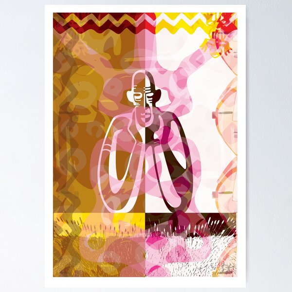 afrikanische Figur Poster