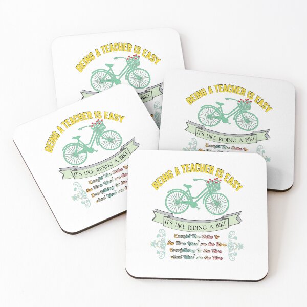 Item preview, BEING A TEACHER IS EASY, IT'S LIKE RIDING A BIKE EXCEPT THE BIKE IS ON FIRE YOU'RE ON FIRE EVERYTHING IS ON FIRE AND YOU'RE ON FIRE, Funny Teacher Quote  Shirts designed and sold by KHRO.