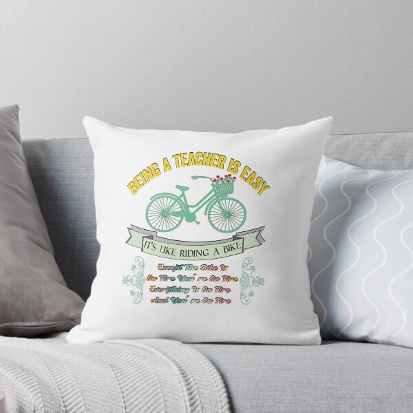 Item preview, BEING A TEACHER IS EASY, IT'S LIKE RIDING A BIKE EXCEPT THE BIKE IS ON FIRE YOU'RE ON FIRE EVERYTHING IS ON FIRE AND YOU'RE ON FIRE, Funny Teacher Quote  Shirts designed and sold by KHRO.