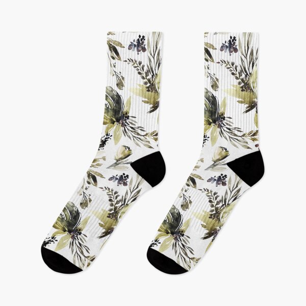 Item preview, Olive Watercolor Florals designed and sold by junkydotcom.