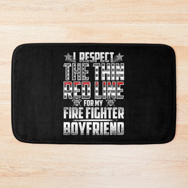 Item preview, Boyfriend Fire Fighter Thin Red Line designed and sold by wheedesign.