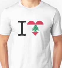 I Love Lebanon Unisex T-Shirt