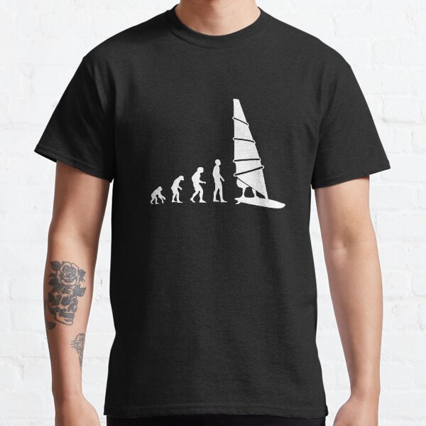 Windsurfing Evolution Windsurfing Windsurfer Water Sport Classic T-Shirt
