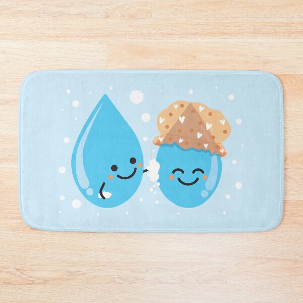Item preview, Cute Water Droplets Bathing designed and sold by VicEllisArt.