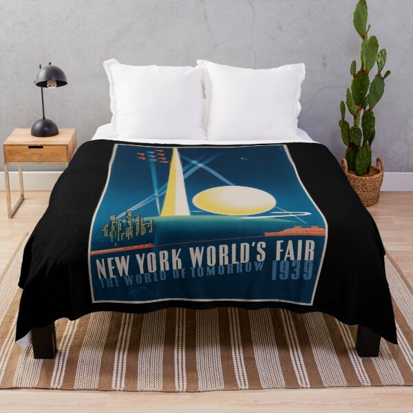 Item preview, retro classic 1939 New York Worlds Fair poster designed and sold by CorasPosters.