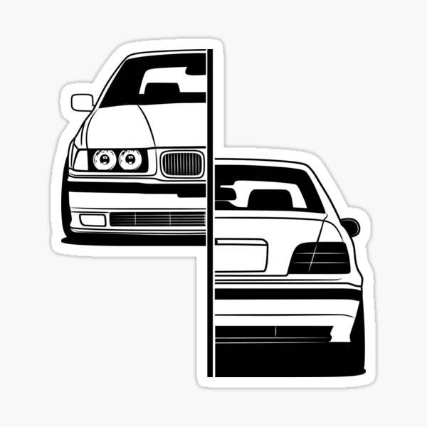 E36 Mejor diseño de camiseta Pegatina