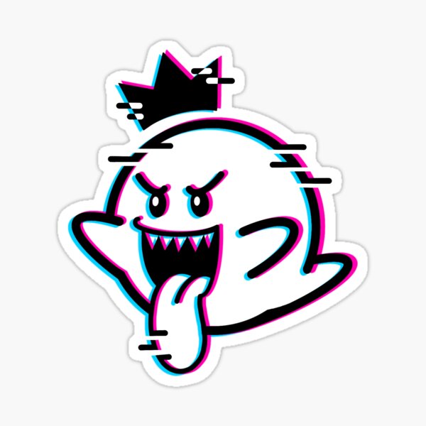 Glitch King Sticker