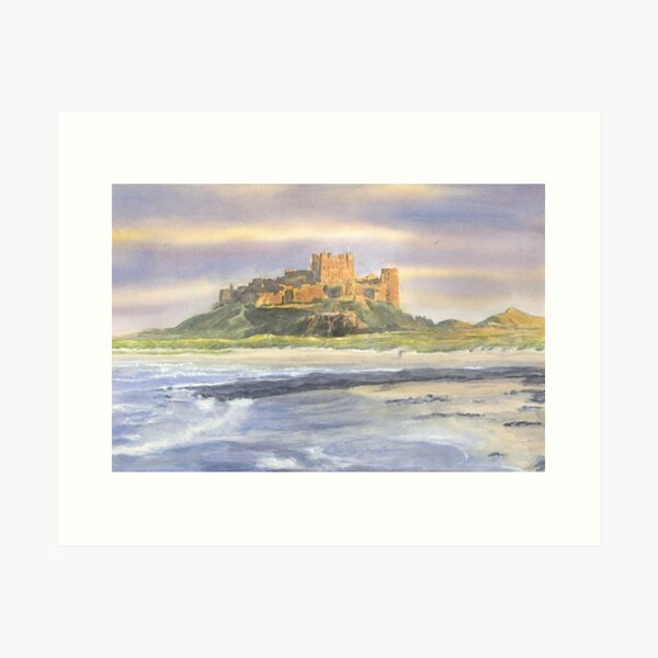 Bamburgh Castle, Northumberland Art Print