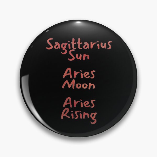 Item preview, Sagittarius Sun Aries Moon Aries Rising Text designed and sold by leomooncreates.