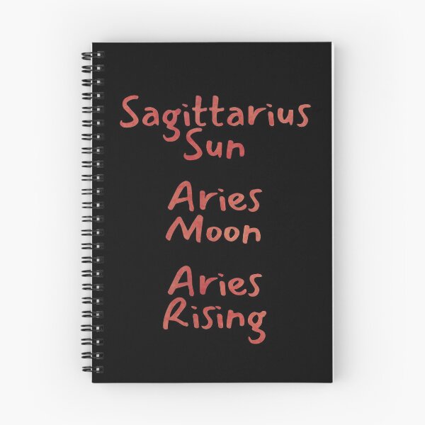Item preview, Sagittarius Sun Aries Moon Aries Rising Text designed and sold by leomooncreates.