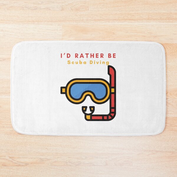 Item preview, I’d rather be scuba diving - diver snorkel humor funny water aquaholic dives life usa American  designed and sold by CJCTEES.
