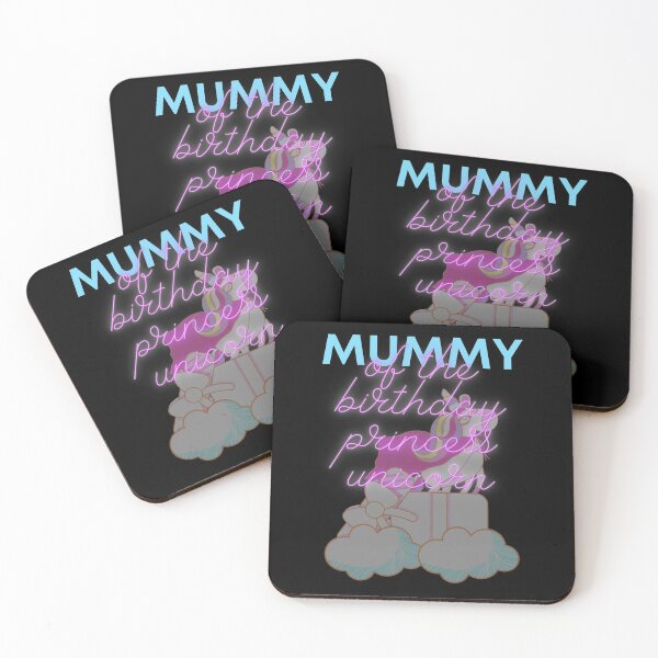 Item preview, Mummy of the Birthday princess unicorn designed and sold by amy greaves.