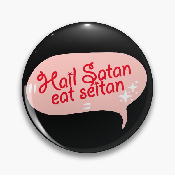 Item preview, Hail Satan, eat Seitan designed and sold by Fagulha Patterns.