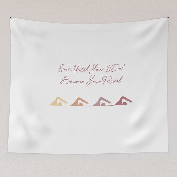 Item preview, swimming motivation quote designed and sold by PRINTED ..