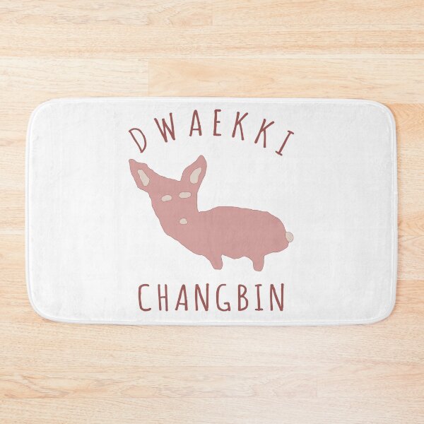 Item preview, STRAY KIDS Dwaekki Changbin Pig Rabbit Cute Funny Meme designed and sold by SugarSaint.